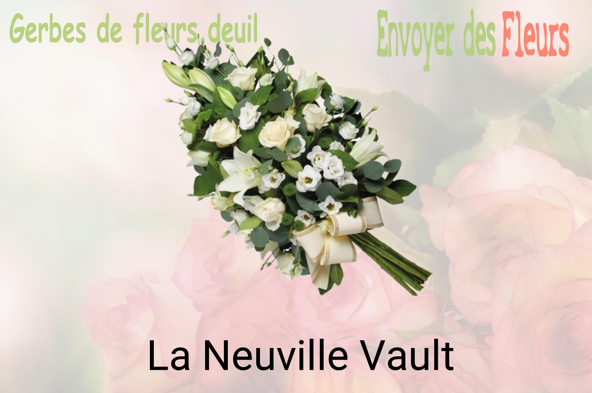 Gerbe de fleurs de deuil livrée à La Neuville-Vault